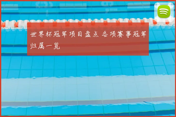 世界杯冠军项目盘点 各项赛事冠军归属一览